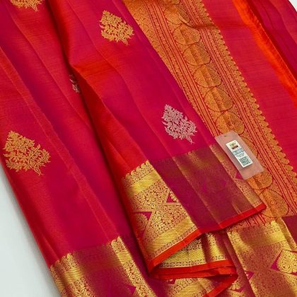 Red Pure Kanchipuram silk saree